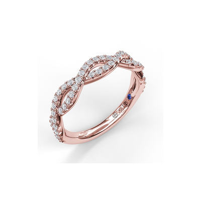 Fana Matching Band Wedding Band W7148-18kt-Rose