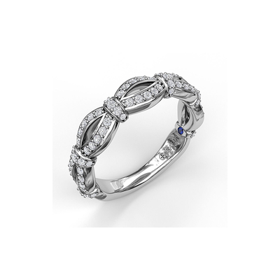 Fana Matching Band Wedding Band W7153-14kt-White