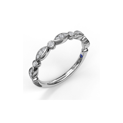 Fana Matching Band Wedding Band W7157-18kt-White