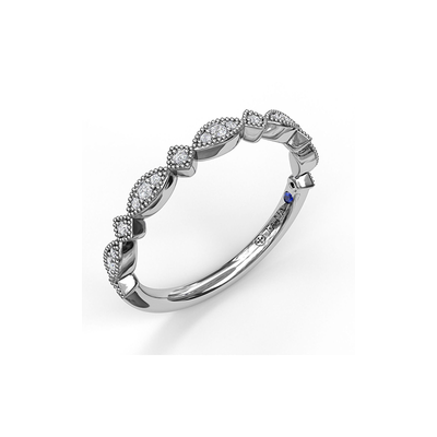 Fana Matching Band Wedding Band W7176-18kt-White