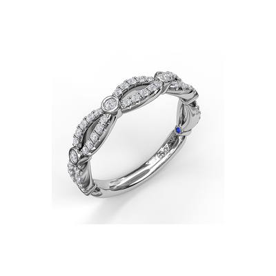 Fana Matching Band Wedding Band W7199-14kt-White