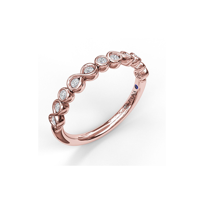 Fana Matching Band Wedding Band W7211-18kt-Rose