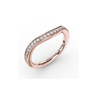 Fana Matching Band Wedding Band W7226-18kt-Rose