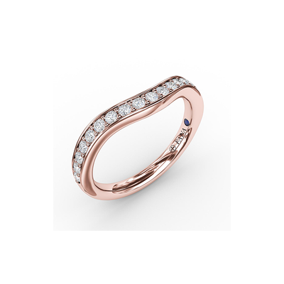 Fana Matching Band Wedding Band W7227-14kt-Rose
