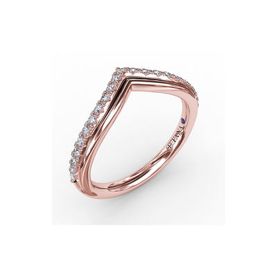 Fana Matching Band Wedding Band W7266-18kt-Rose