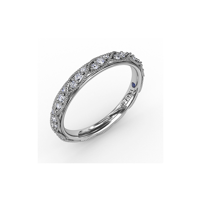 Fana Matching Band Wedding Band W7281-18kt-White