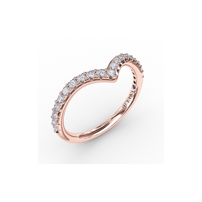 Fana Matching Band Wedding Band W7314-14kt-Rose Fana Matching Band Wedding Band W7314-14kt-Rose
