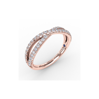 Fana Matching Band Wedding Band W7321-18kt-Rose