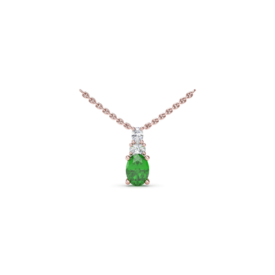 Fana Diamond Fashion Necklace N1852E-14kt-Rose