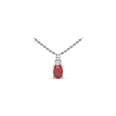 Fana Color Fashion Necklace N1852R-14kt-White