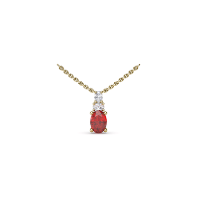 Fana Color Fashion Necklace N1852R-14kt-Yellow