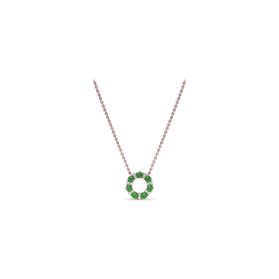 Fana Color Fashion Necklace N1868E-14kt-Rose