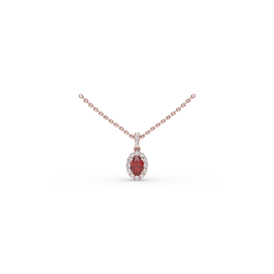 Fana Color Fashion Necklace P1834R-14kt-Rose