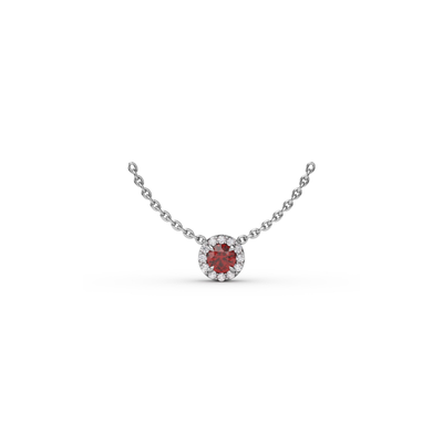 Fana Color Fashion Necklace P7001R-14kt-White