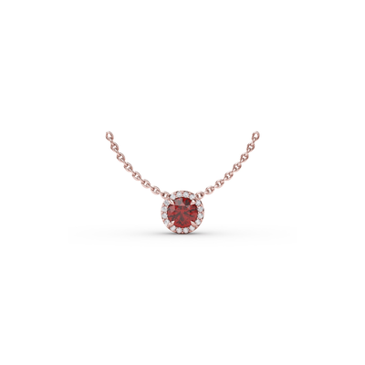 Fana Color Fashion Necklace P7002R-14kt-Rose Fana Color Fashion Necklace P7002R-14kt-Rose