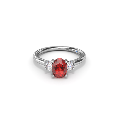 Fana Color Fashion Ring R1852R-14kt-White