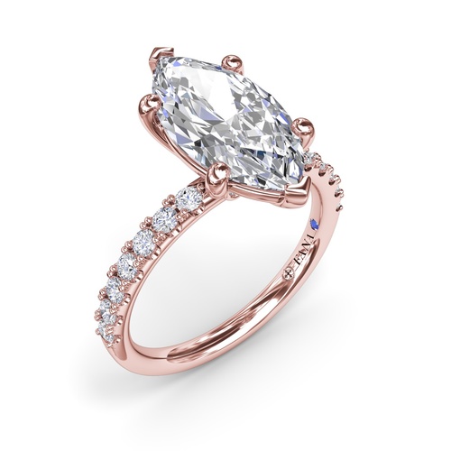 Fana Engagement Ring Bridal S4350-14kt-Rose