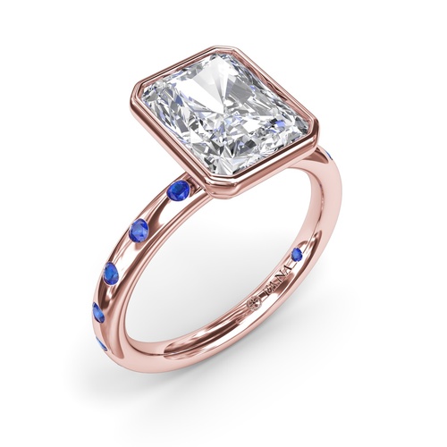 Fana Engagement Ring Bridal S4352S-14kt-Rose