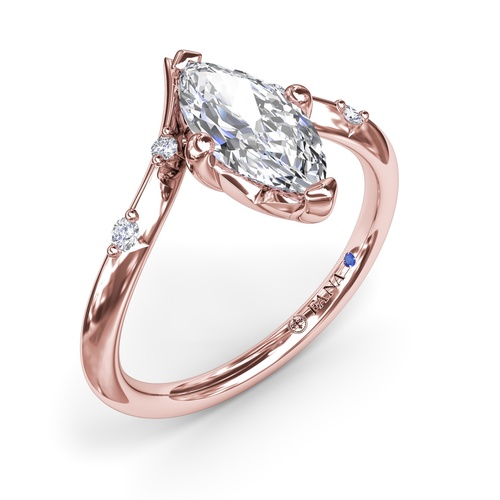 Fana Engagement Ring Bridal S4368-14kt-Rose