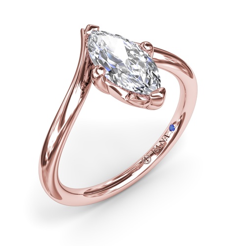 Fana Engagement Ring Bridal S4369-14kt-Rose