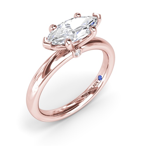 Fana Engagement Ring Bridal S4433-14kt-Rose