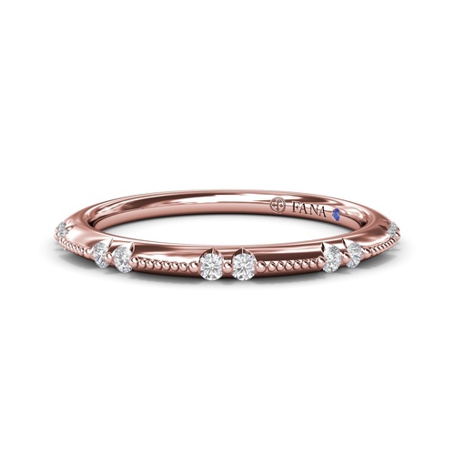 Fana Wedding Band Bridal W4272-14kt-Rose