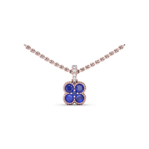 Fana Necklace Color Fine Jewelry P1906S-14kt-Rose