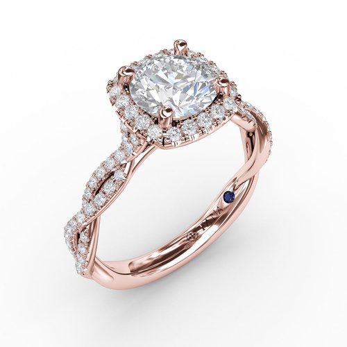 Fana Engagement Ring S3109-18kt-Rose