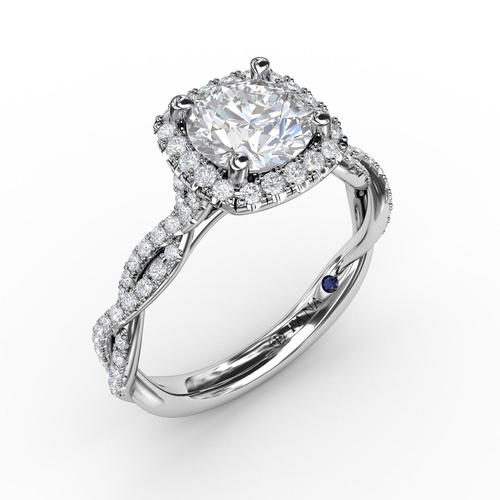 Fana Engagement Ring S3109-18kt-White