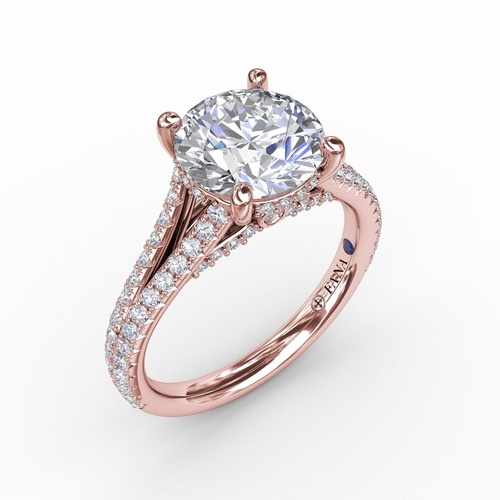 Fana Engagement Ring S3273-14kt-Rose