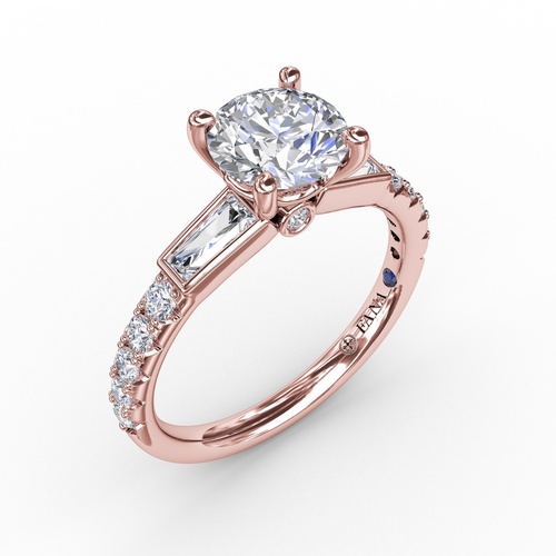Fana Engagement Ring S3296-14kt-Rose