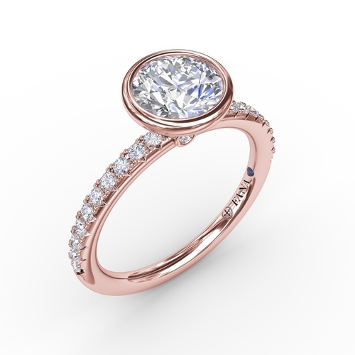 Fana Engagement Ring S3342-14kt-Rose