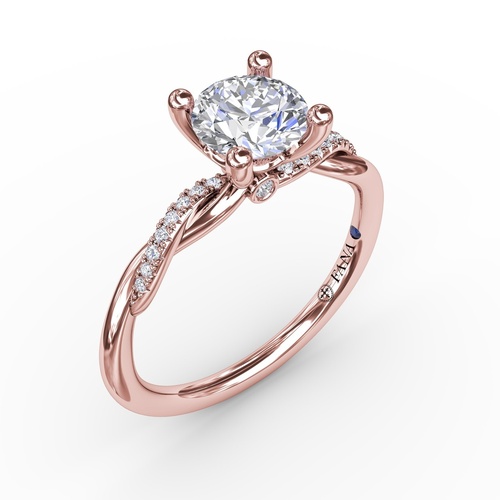 Fana Engagement Ring S4005-14kt-Rose
