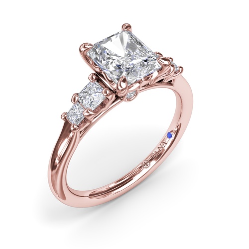 Fana Engagement Ring Bridal S4216-14kt-Rose