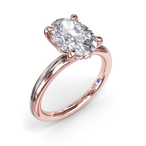 Fana Engagement Ring S4228-14kt-Rose-White