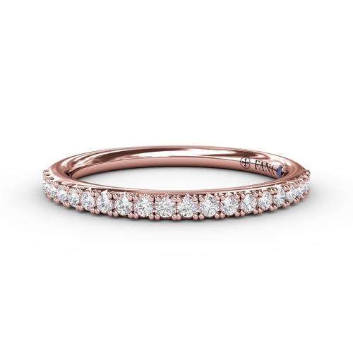 Fana Wedding Band Bridal W4023-14kt-Rose