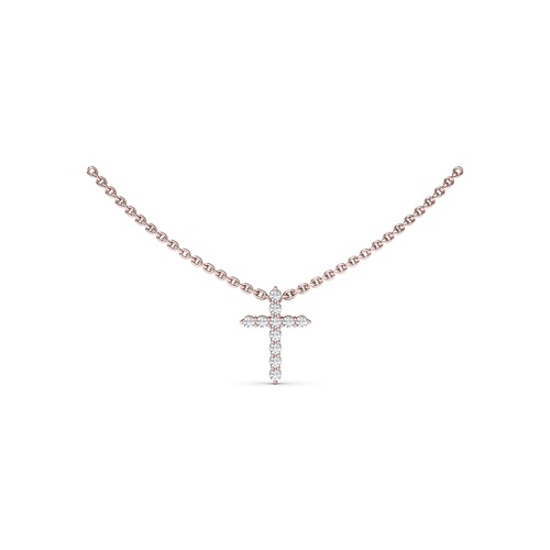 Fana Necklace Diamond Fine Jewelry P5117-14kt-Rose