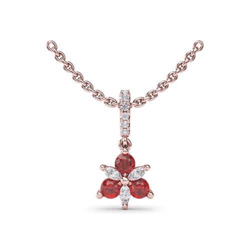 Fana Necklace Color Fine Jewelry P1894R-14kt-Rose