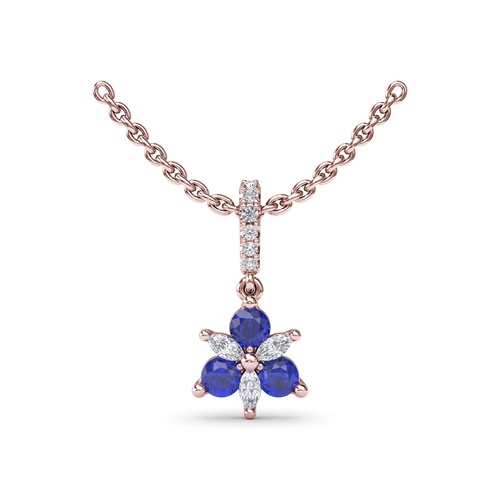 Fana Necklace Color Fine Jewelry P1894S-14kt-Rose