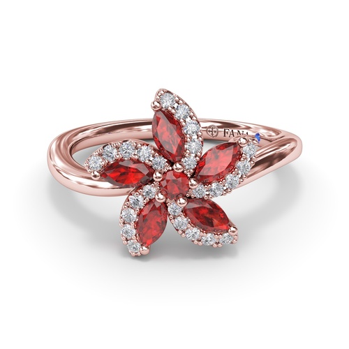 Fana Ring Color Fine Jewelry R1900R-14kt-Rose