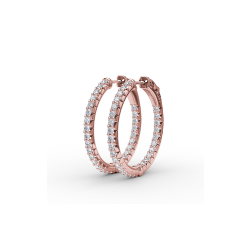 Fana Diamond Fashion Earrings ER4892-18kt-Rose thumbnail 2