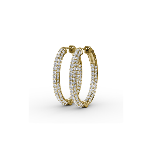 Fana Diamond Fashion Earrings ER4943-18kt-Yellow thumbnail 2