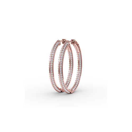 Fana Diamond Fashion Earrings ER4954-18kt-Rose thumbnail 2
