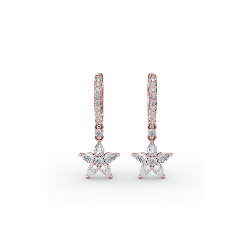 Fana Earrings Diamond Fashion ER4972-18kt-Rose