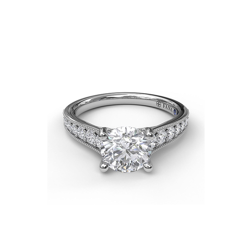 Fana Engagement Ring Classic S3056-14kt-White