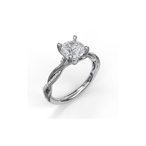 Fana Classic Engagement Ring S3076-14kt-White thumbnail 2