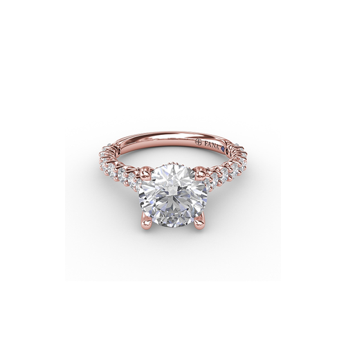 Fana Engagement Ring Classic S3219-14kt-Rose