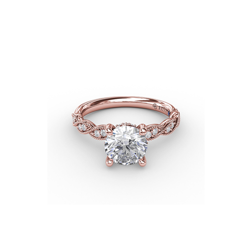 Fana Engagement Ring Classic S3248-14kt-Rose