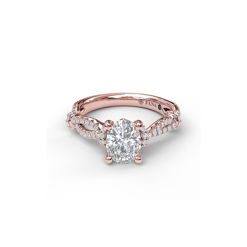 Fana Engagement Ring Classic S3086-18kt-Rose