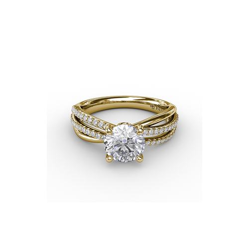 Fana Engagement Ring Classic S3114-18kt-Yellow